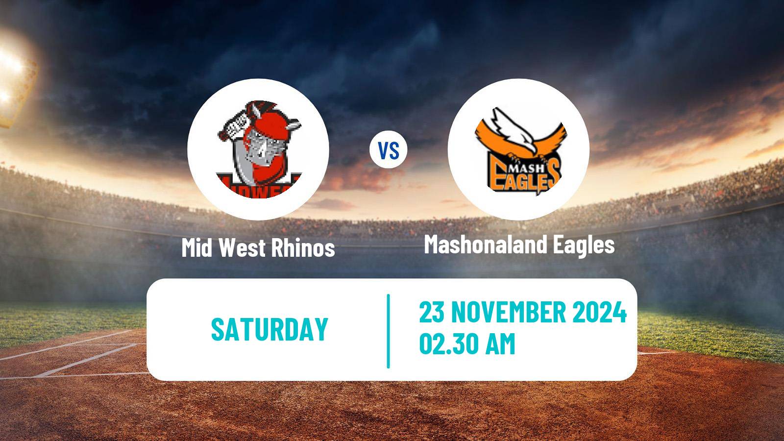 Cricket Zimbabwe Pro50 Championship Mid West Rhinos - Mashonaland Eagles