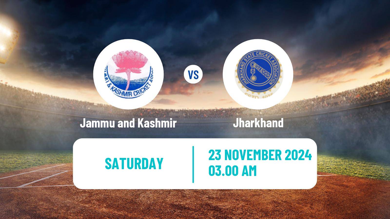 Cricket Syed Mushtaq Ali Trophy Jammu and Kashmir - Jharkhand