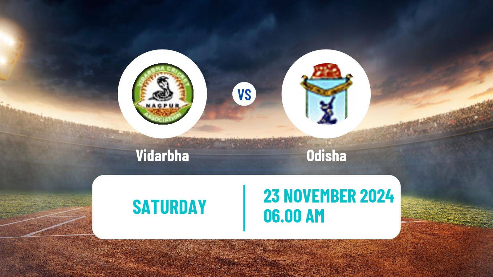 Cricket Syed Mushtaq Ali Trophy Vidarbha - Odisha