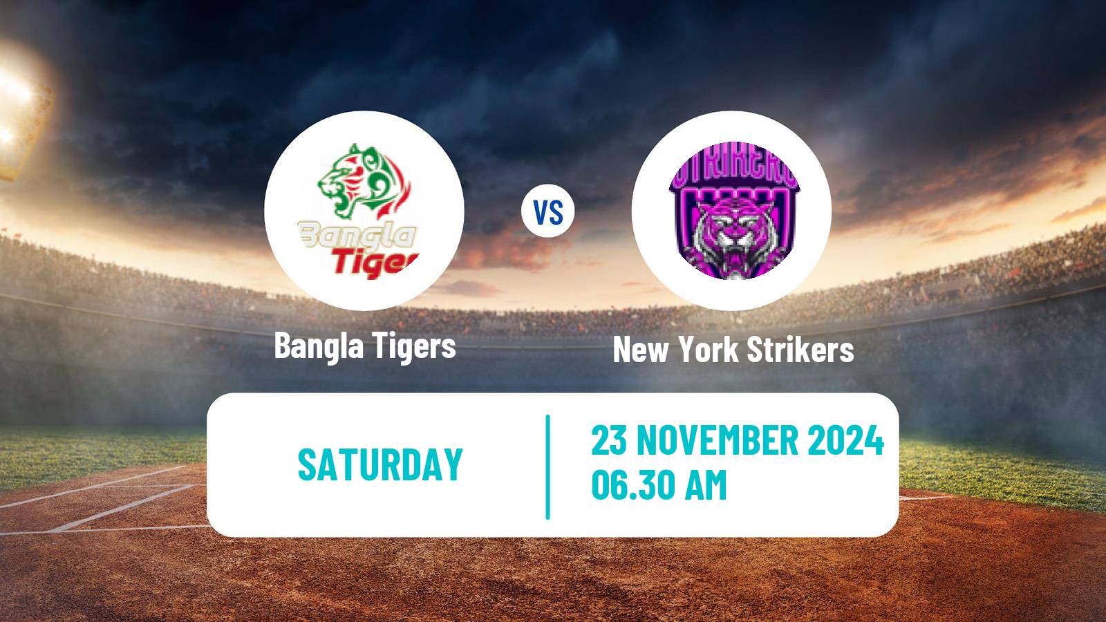 Cricket UAE T10 League Bangla Tigers - New York Strikers