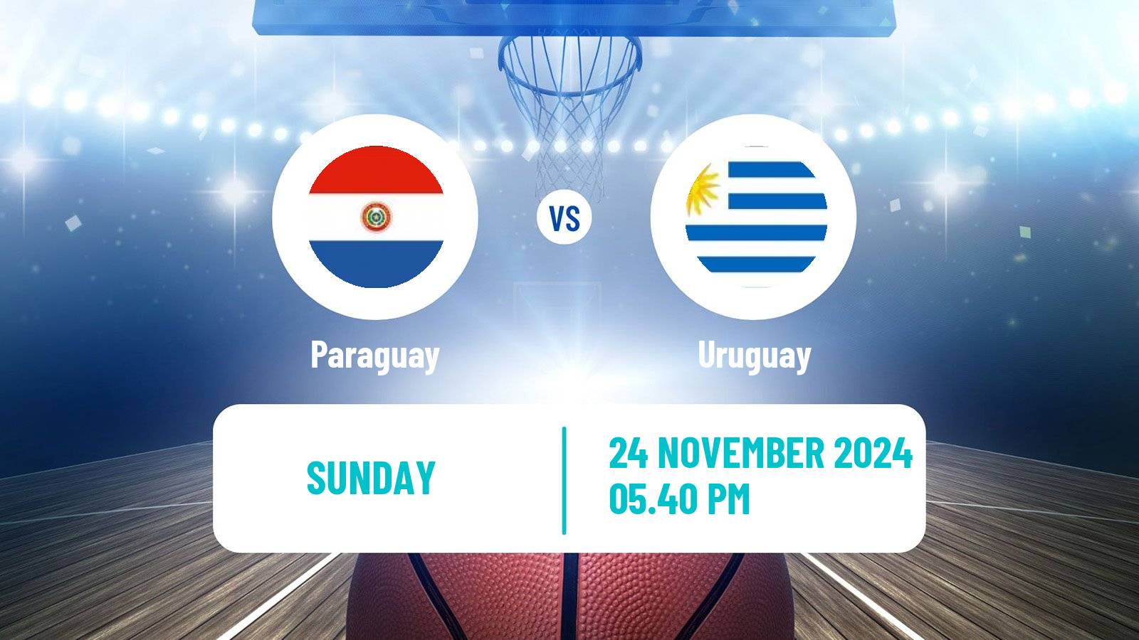 Basketball AmeriCup Basketball Paraguay - Uruguay