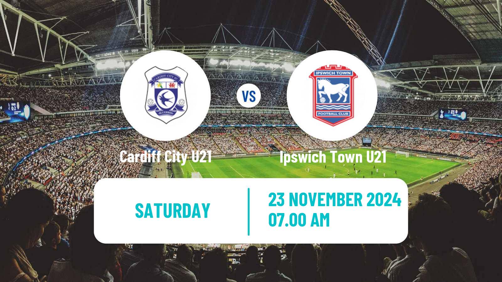 Soccer English Premier League Cup Cardiff City U21 - Ipswich Town U21