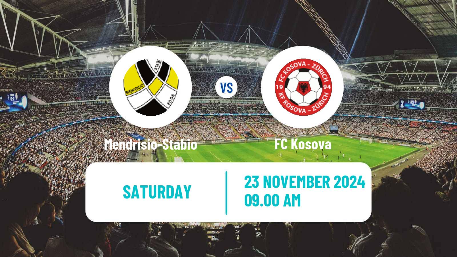 Soccer Swiss 1 Liga Classic Group 3 Mendrisio-Stabio - Kosova