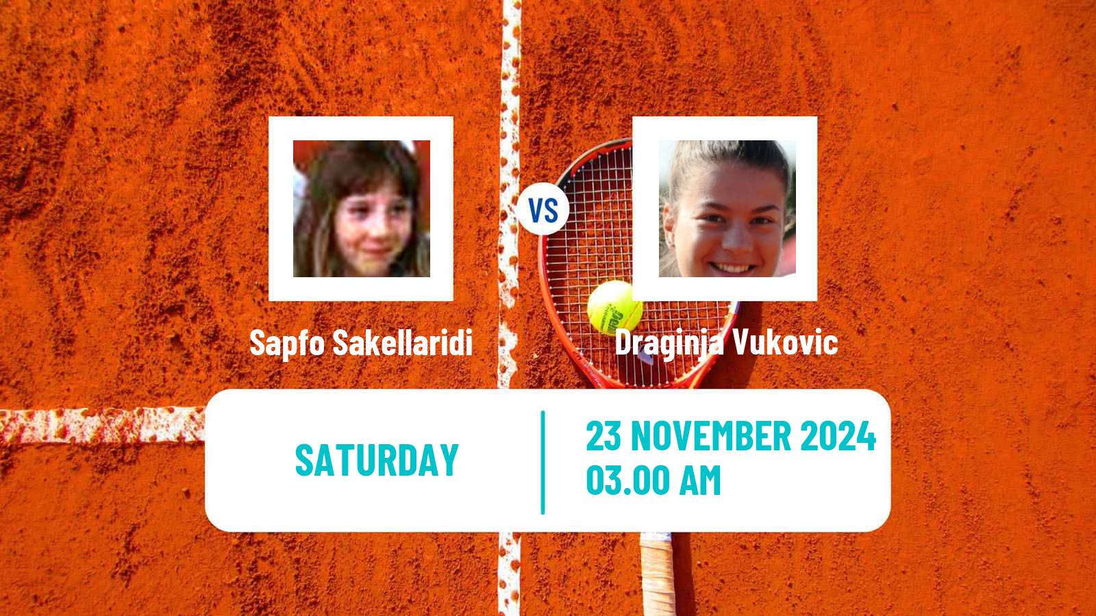 Tennis ITF W15 Heraklion 8 Women Sapfo Sakellaridi - Draginja Vukovic