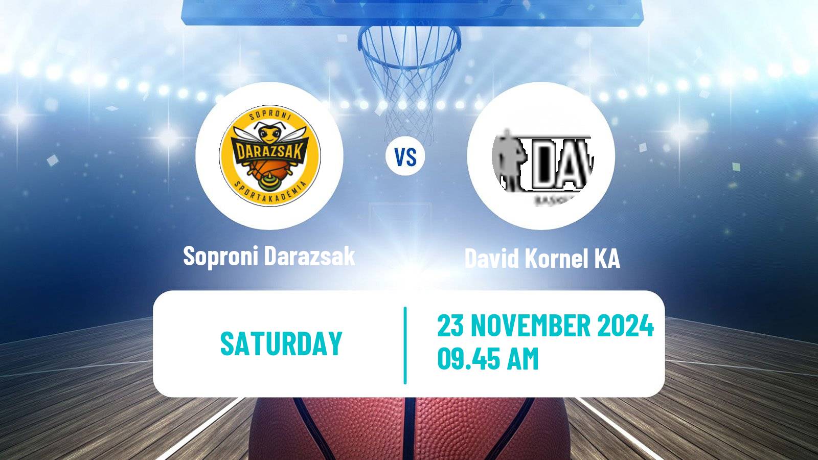 Basketball Hungarian NB I Basketball Women Soproni Darazsak - David Kornel KA