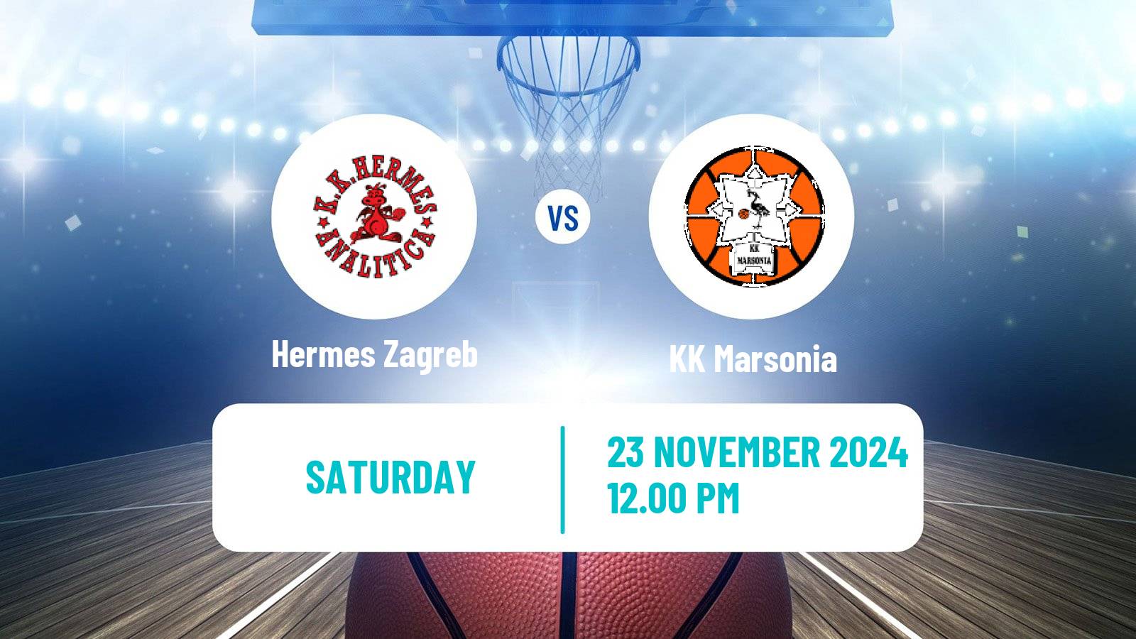 Basketball Croatian Prva Liga Basketball Hermes Zagreb - Marsonia