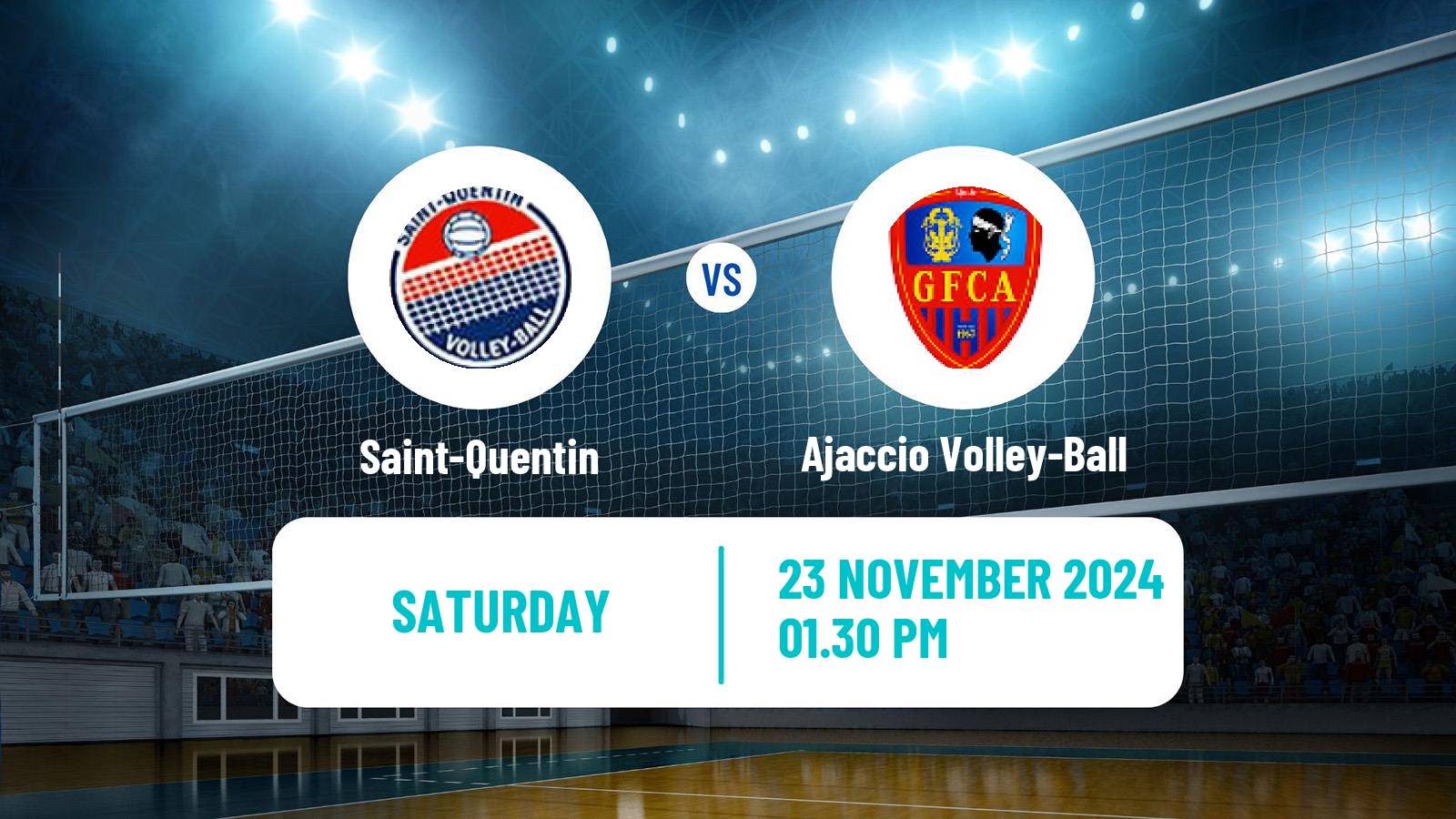 Volleyball French Ligue B Volleyball Saint-Quentin - Ajaccio Volley-Ball