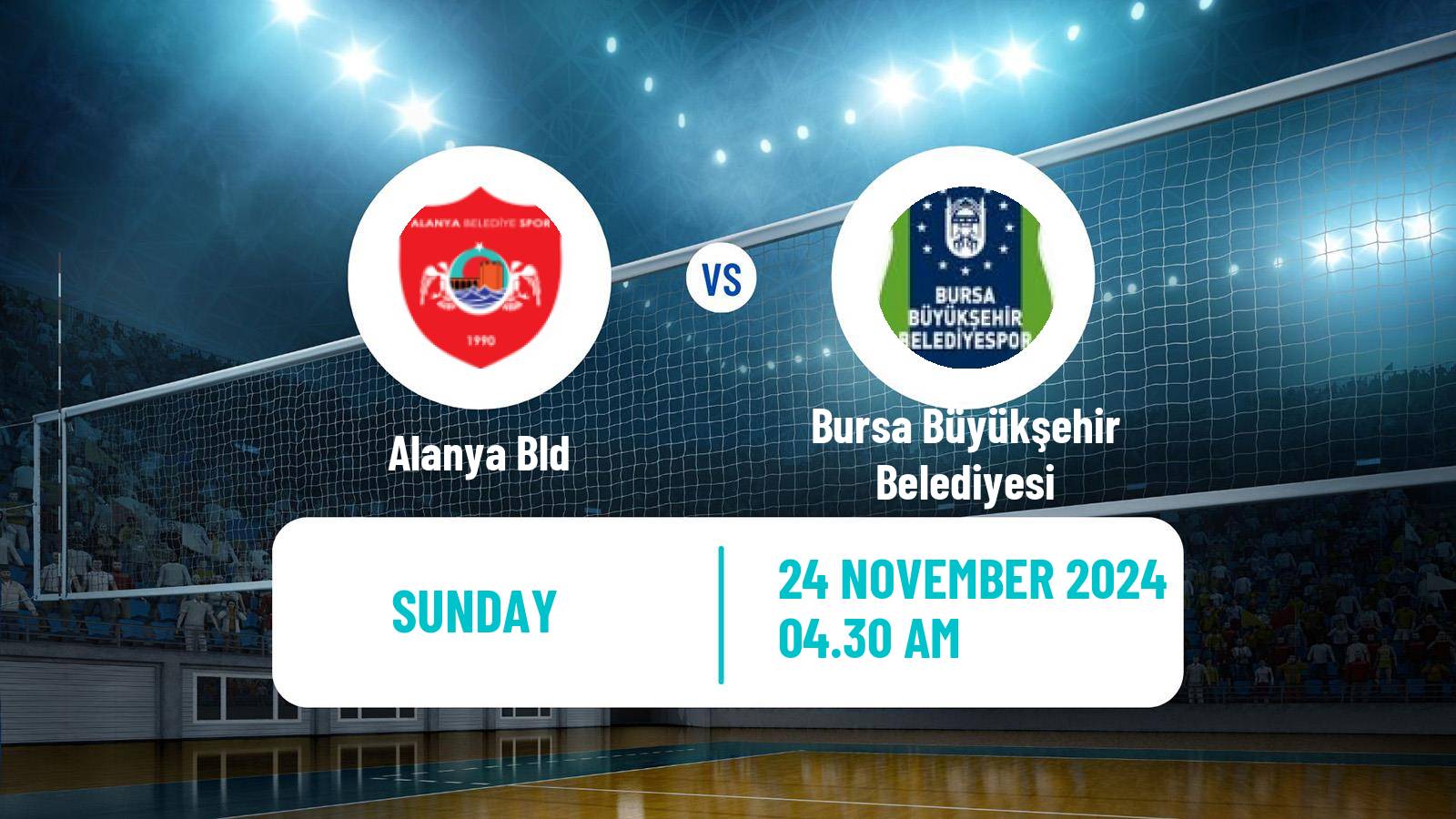 Volleyball Turkish Efeler Ligi Volleyball Alanya Bld - Bursa Büyükşehir Belediyesi