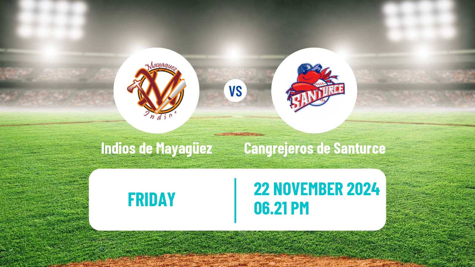 Baseball LBPRC Indios de Mayagüez - Cangrejeros de Santurce