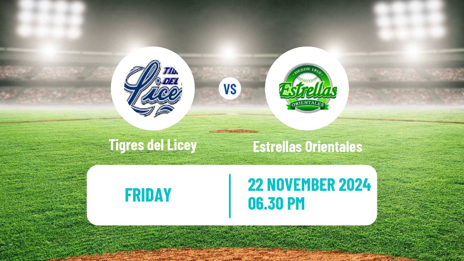 Baseball LIDOM Tigres del Licey - Estrellas Orientales