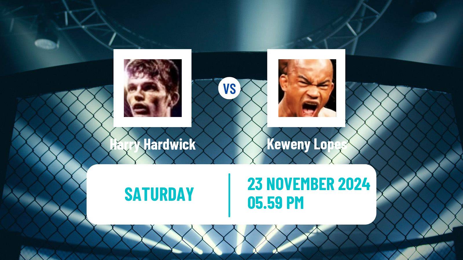 MMA Featherweight Cage Warriors Men Harry Hardwick - Keweny Lopes