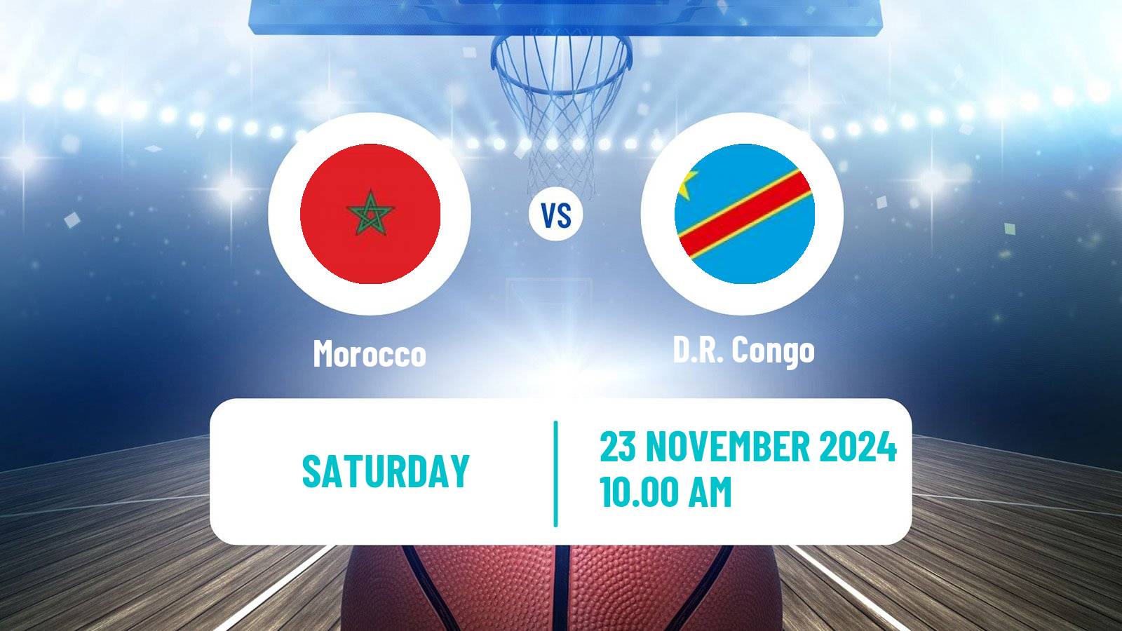 Basketball African Championship Basketball Morocco - D.R. Congo