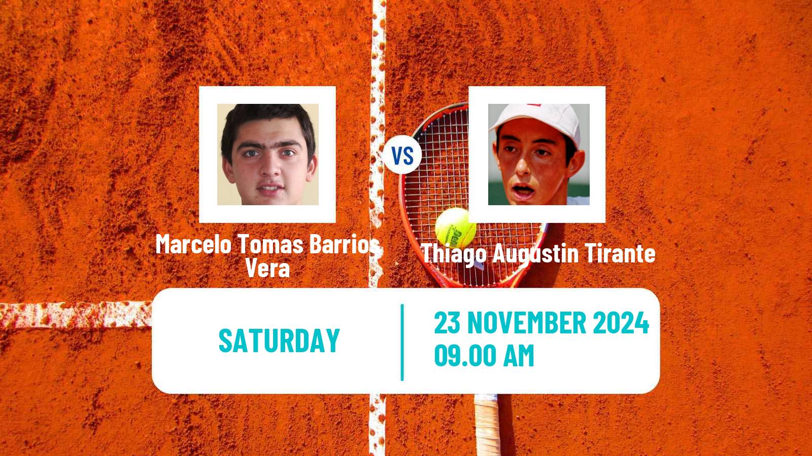 Tennis Sao Paulo 5 Challenger Men Marcelo Tomas Barrios Vera - Thiago Augustin Tirante