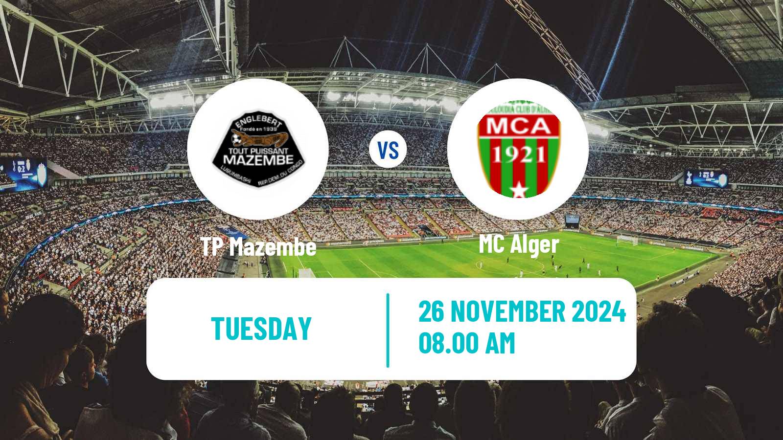 Soccer CAF Champions League TP Mazembe - MC Alger