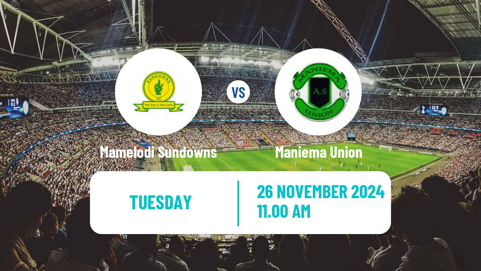 Soccer CAF Champions League Mamelodi Sundowns - Maniema Union