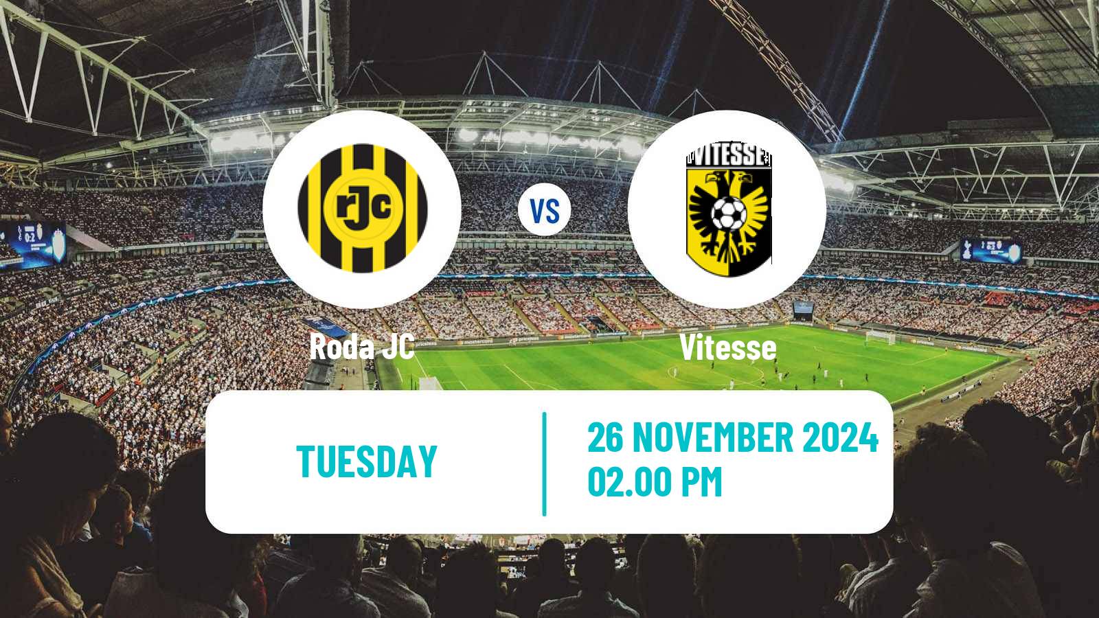 Soccer Dutch Eerste Divisie Roda - Vitesse