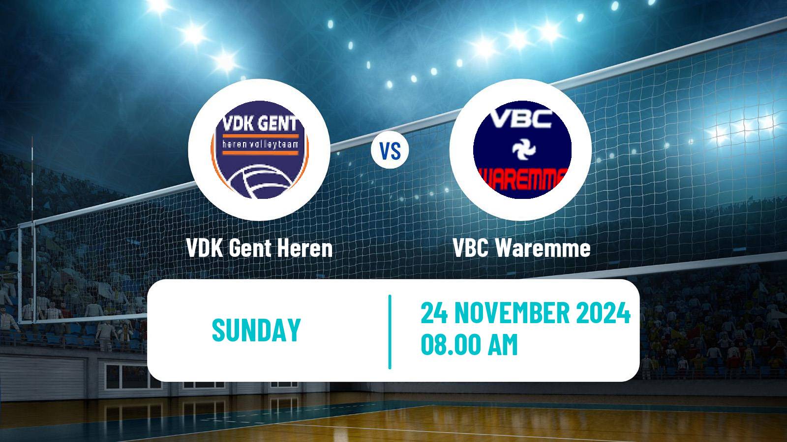 Volleyball Belgian League Volleyball VDK Gent Heren - Waremme