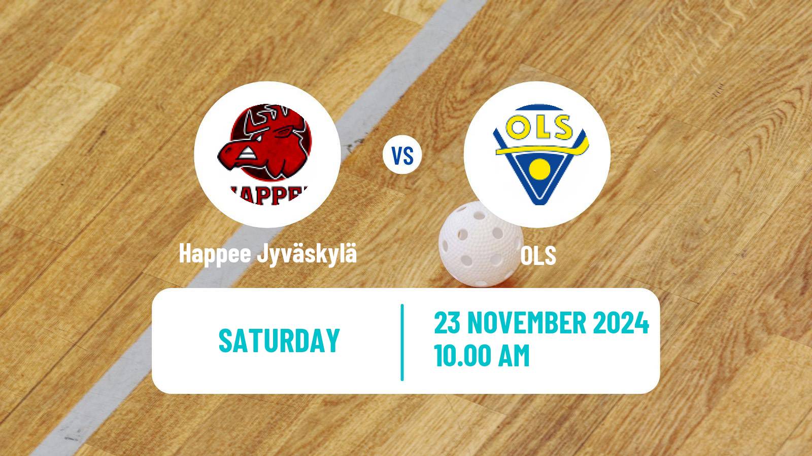 Floorball Finnish F-Liiga Happee Jyväskylä - OLS