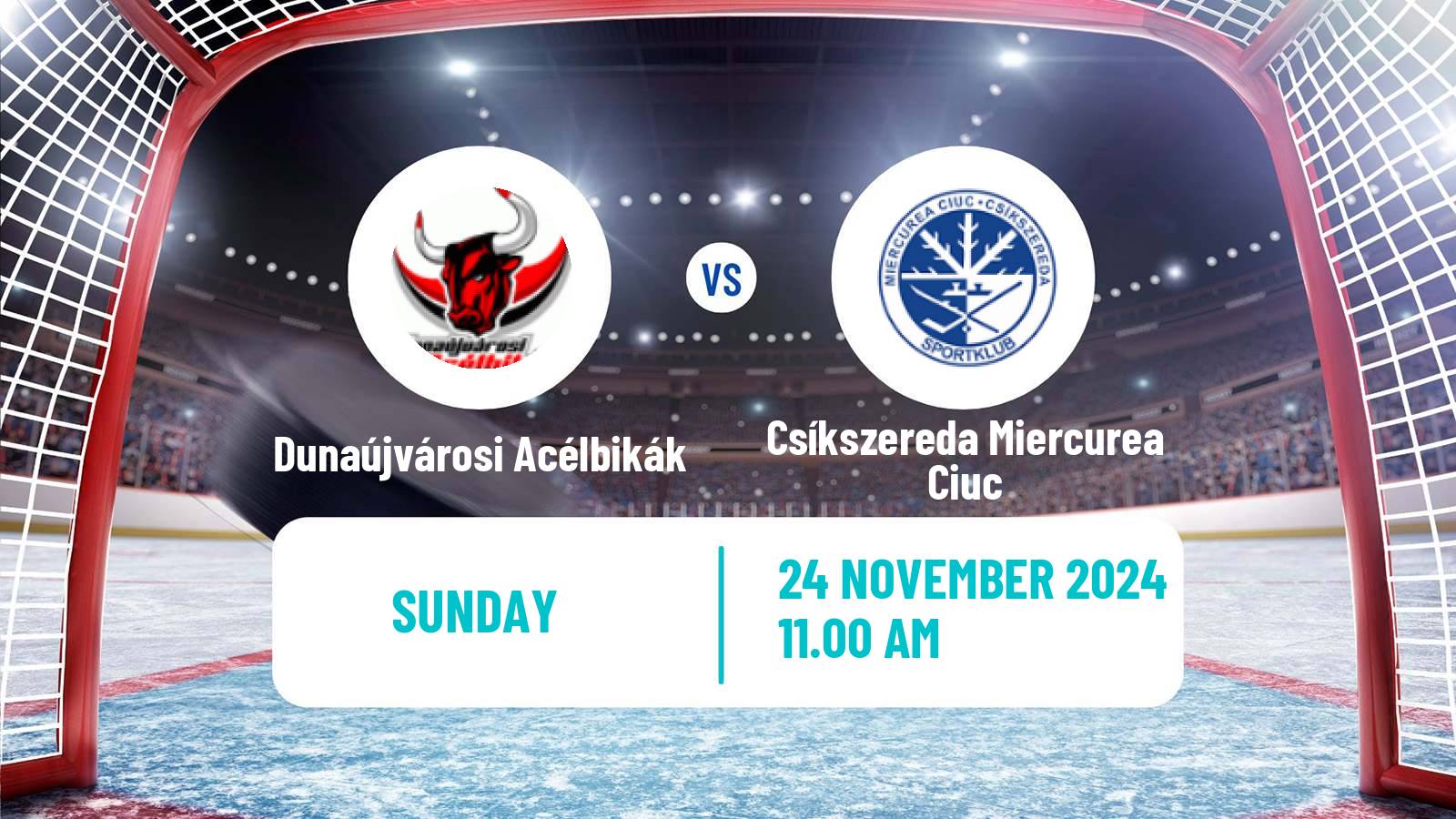 Hockey Hungarian Erste Liga Hockey Dunaújvárosi Acélbikák - Csíkszereda Miercurea Ciuc