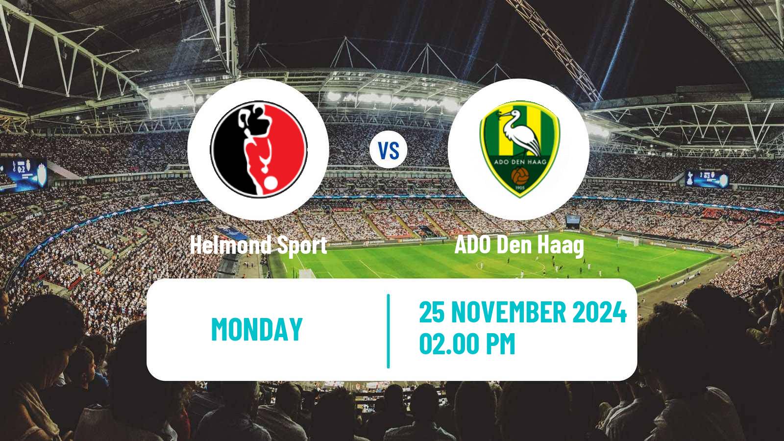 Soccer Dutch Eerste Divisie Helmond Sport - ADO Den Haag