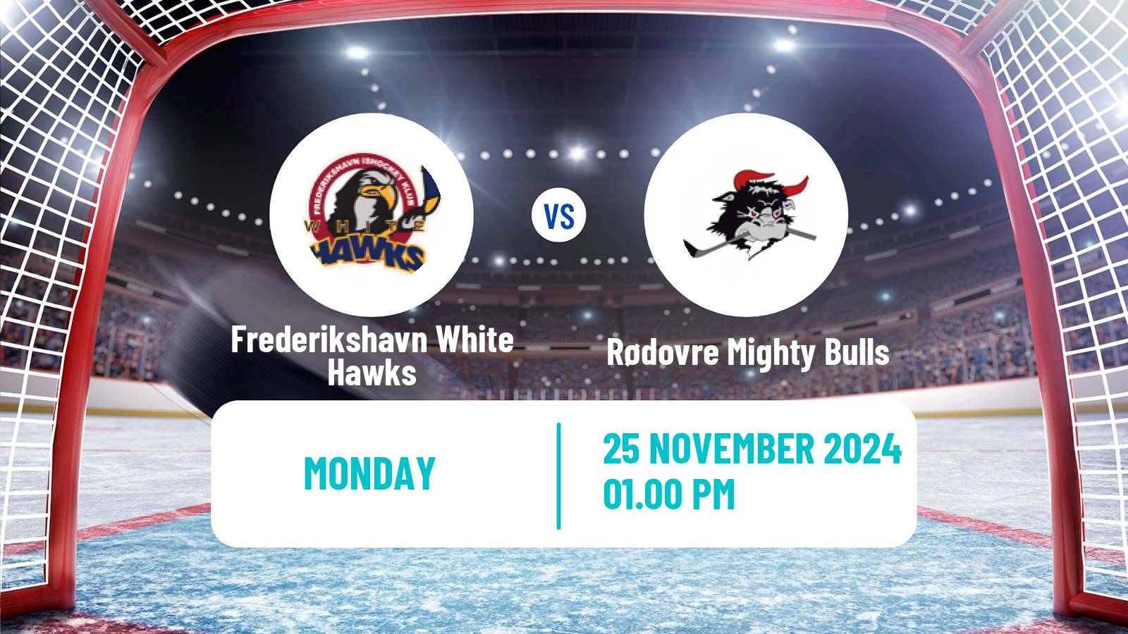 Hockey Danish Ishockey Ligaen Frederikshavn White Hawks - Rødovre Mighty Bulls