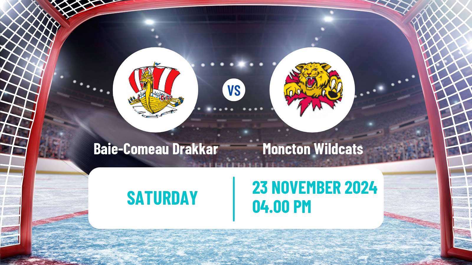 Hockey QMJHL Baie-Comeau Drakkar - Moncton Wildcats