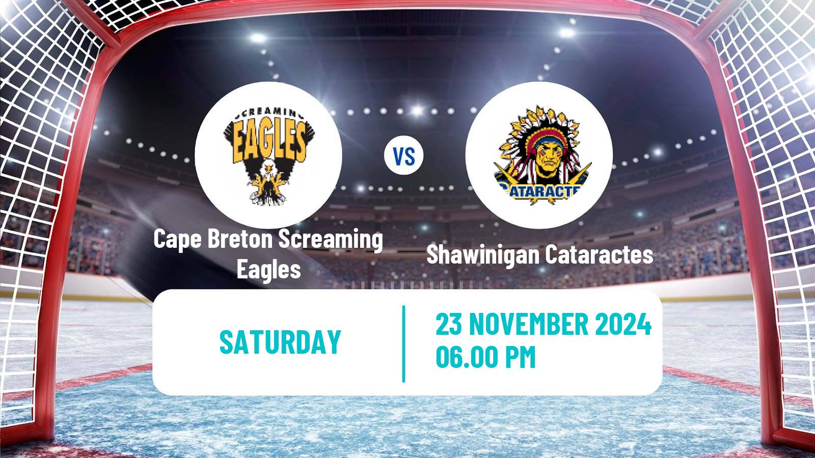 Hockey QMJHL Cape Breton Screaming Eagles - Shawinigan Cataractes