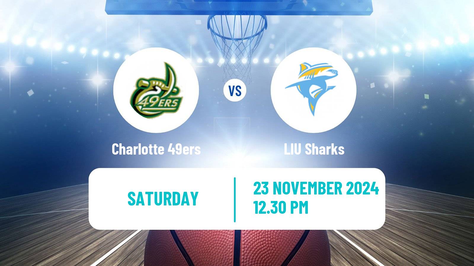 Basketball NCAA College Basketball Charlotte 49ers - LIU Sharks