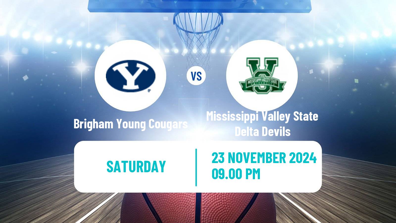 Basketball NCAA College Basketball Brigham Young Cougars - Mississippi Valley State Delta Devils