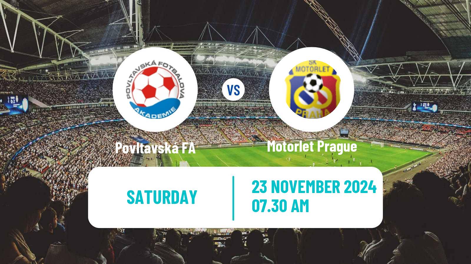 Soccer Czech CFL Group A Povltavská FA - Motorlet Prague