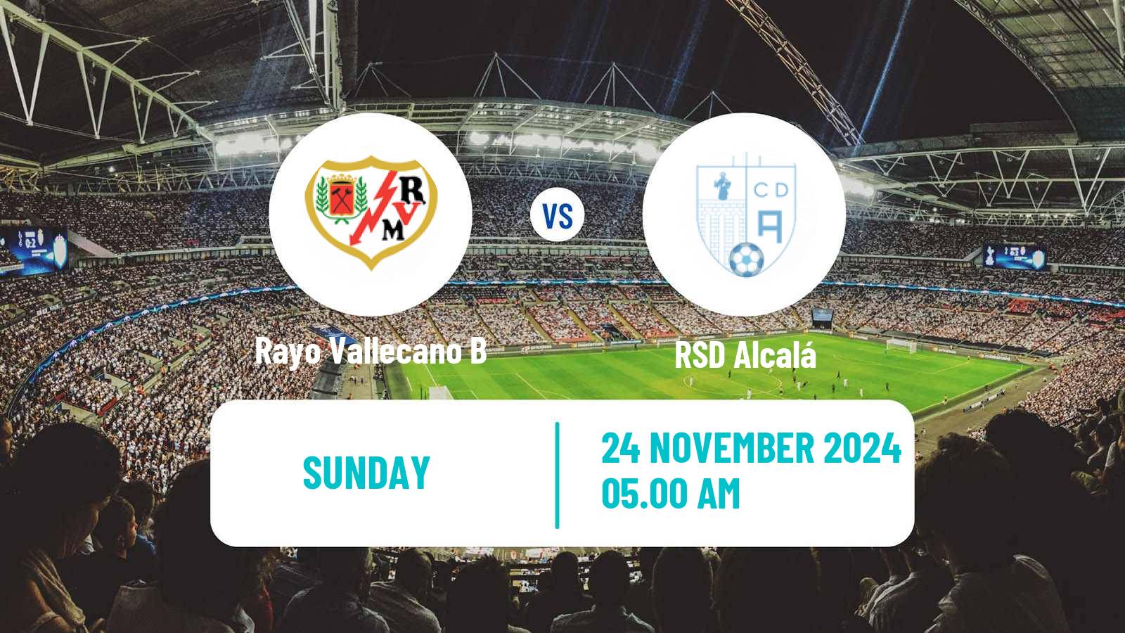 Soccer Spanish Tercera RFEF - Group 7 Rayo Vallecano B - Alcalá