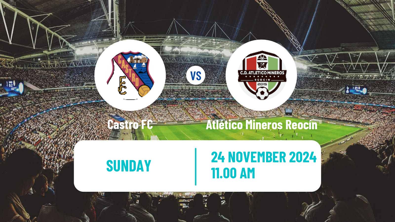 Soccer Spanish Tercera RFEF - Group 3 Castro - Atlético Mineros Reocín