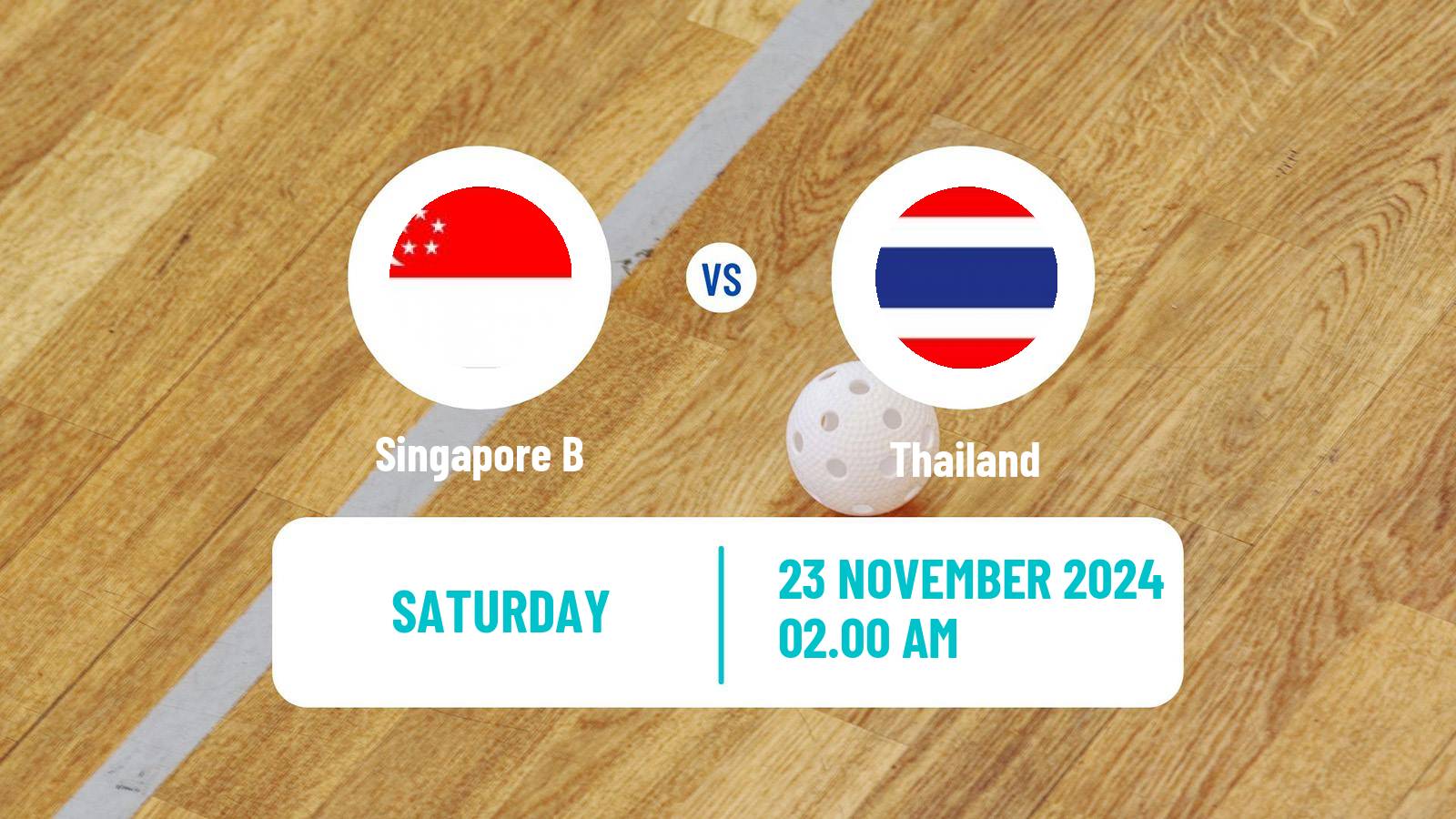 Floorball Friendly International Floorball Singapore B - Thailand