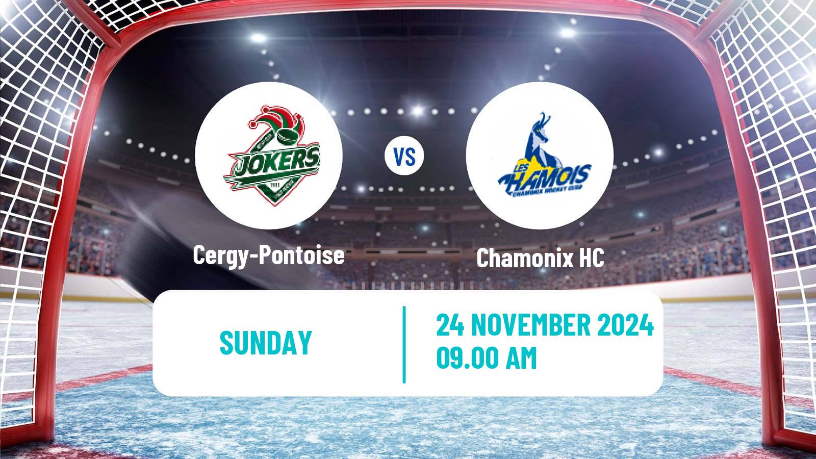 Hockey French Ligue Magnus Cergy-Pontoise - Chamonix