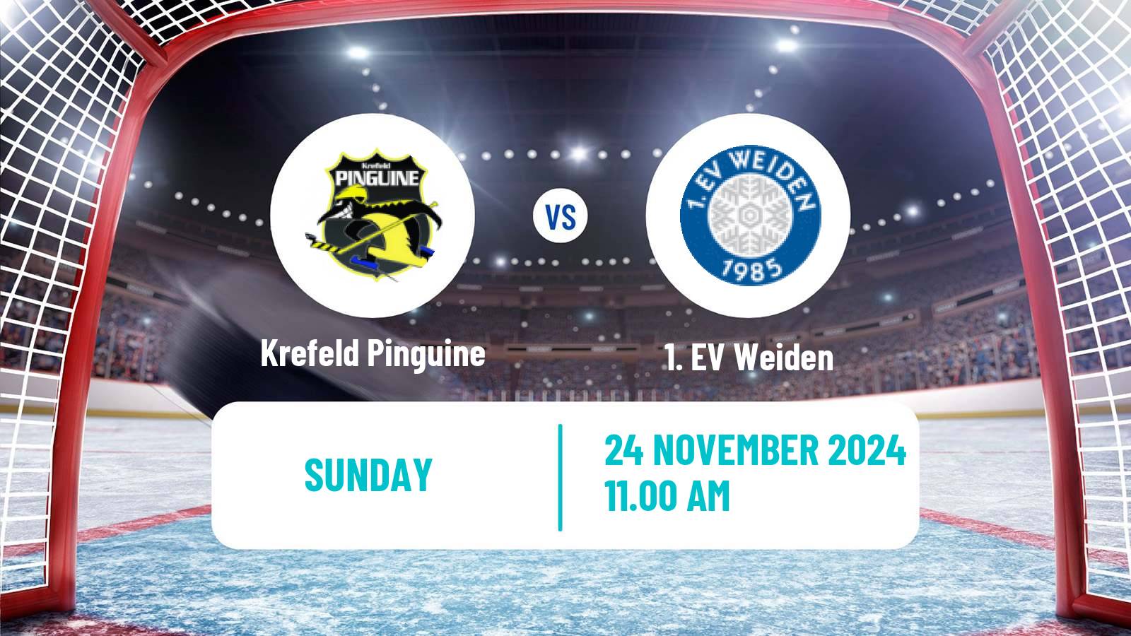 Hockey German DEL2 Krefeld Pinguine - Weiden