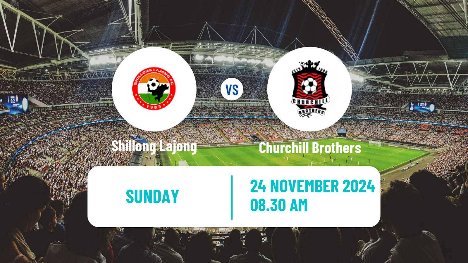 Soccer Indian I-League Shillong Lajong - Churchill Brothers