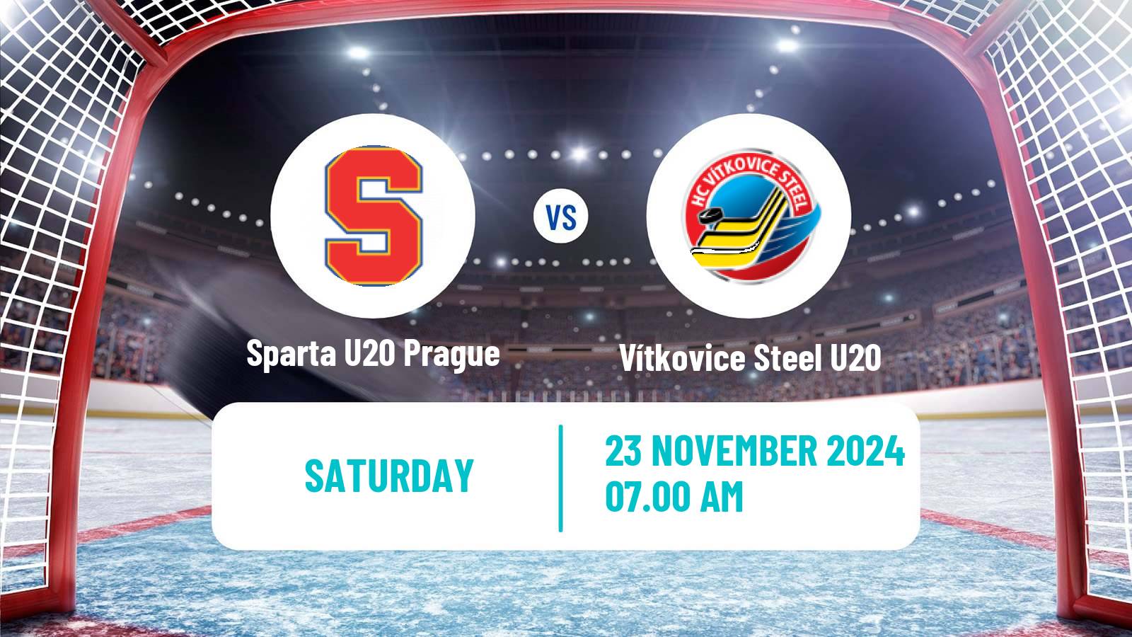 Hockey Czech ELJ Sparta U20 Prague - Vítkovice Steel U20