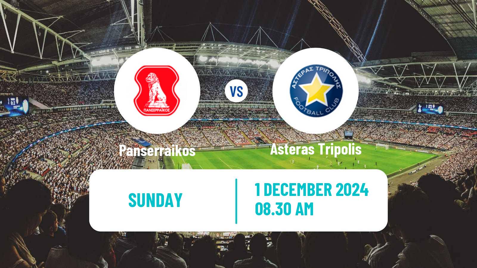 Soccer Greek Super League Panserraikos - Asteras Tripolis