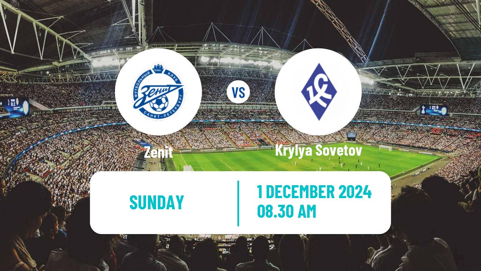 Soccer Russian Premier League Zenit - Krylya Sovetov