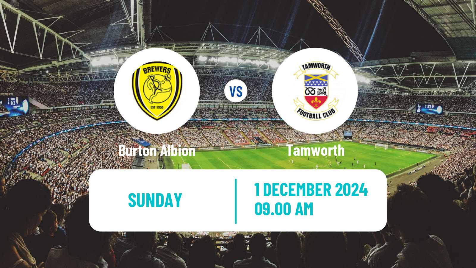 Soccer English FA Cup Burton Albion - Tamworth