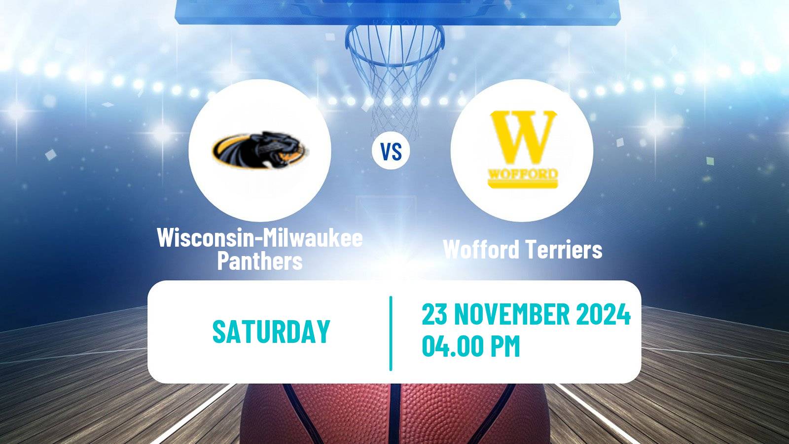 Basketball NCAA College Basketball Wisconsin-Milwaukee Panthers - Wofford Terriers