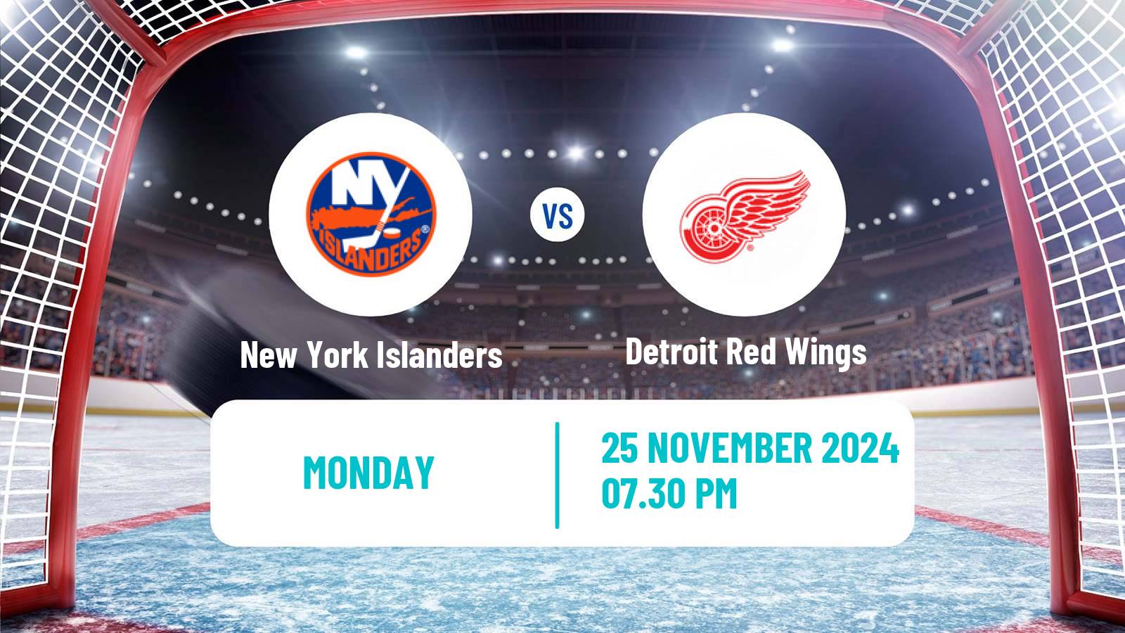 Hockey NHL New York Islanders - Detroit Red Wings