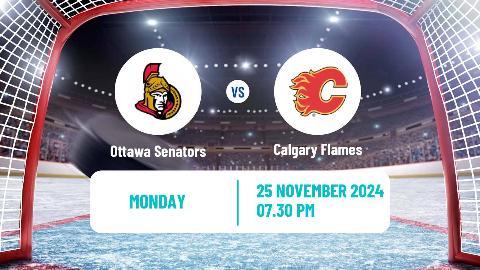 Hockey NHL Ottawa Senators - Calgary Flames