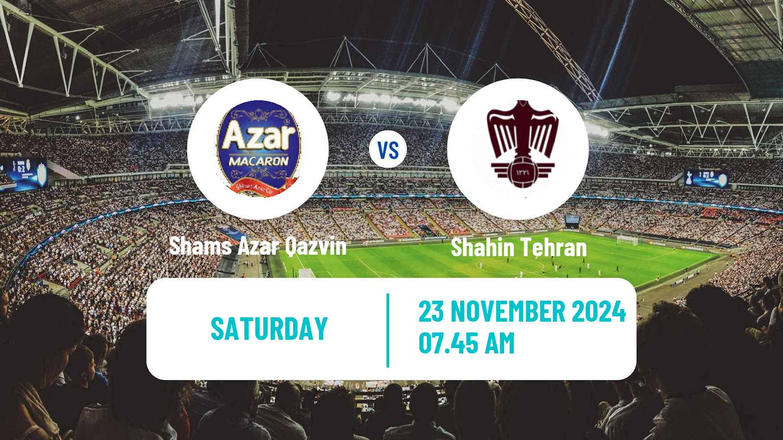 Soccer Iran Hazfi Cup Shams Azar Qazvin - Shahin Tehran