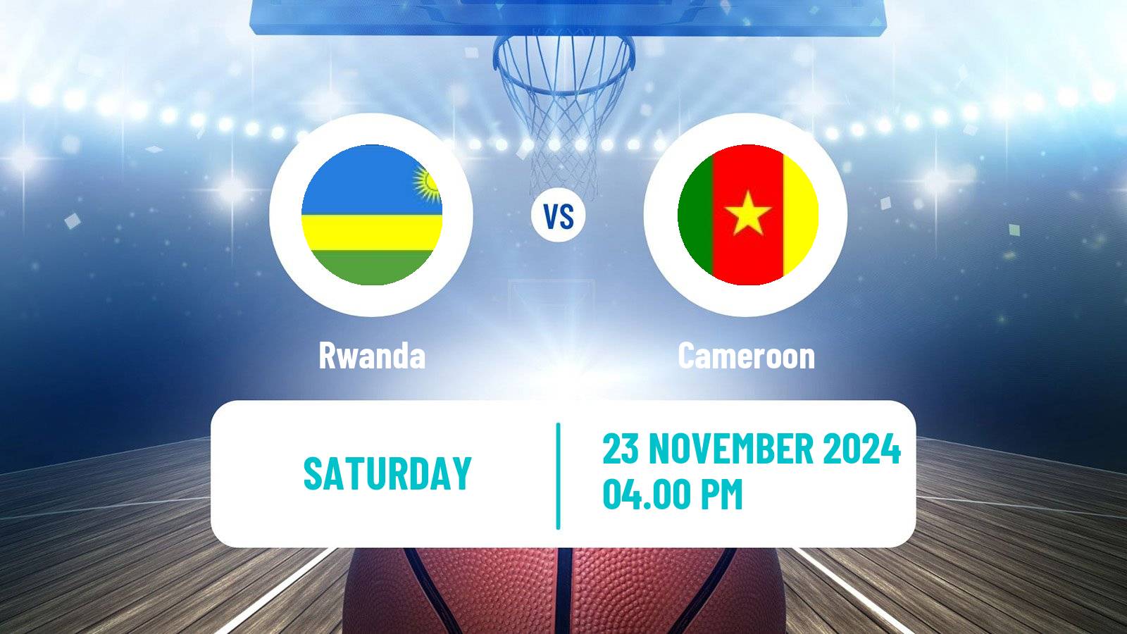 Basketball African Championship Basketball Rwanda - Cameroon