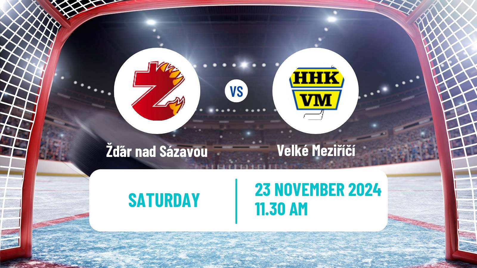 Hockey Czech 2 Liga Hockey East Žďár nad Sázavou - Velké Meziříčí