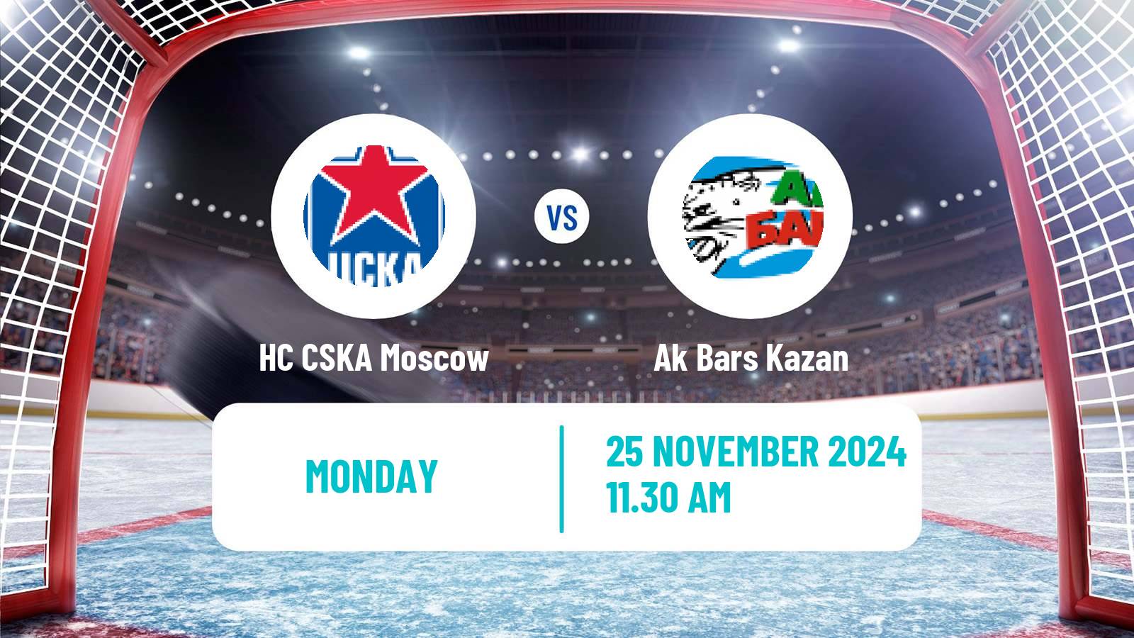 Hockey KHL HC CSKA Moscow - Ak Bars Kazan