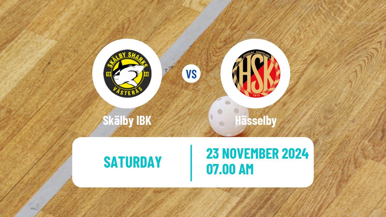 Floorball Swedish Allsvenskan Floorball Skälby - Hässelby