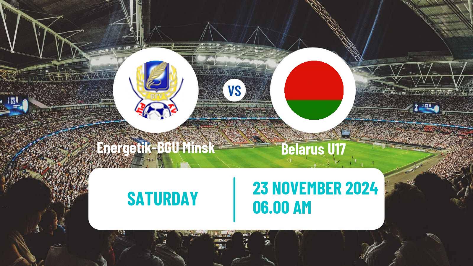 Soccer Belarusian Pershaya Liga Energetik-BGU Minsk - Belarus U17