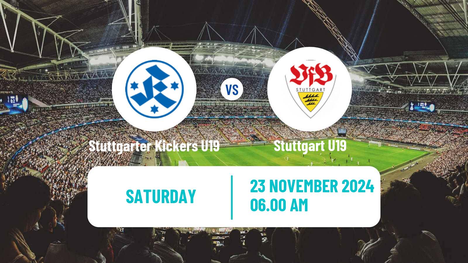 Soccer German DFB Youth League Stuttgarter Kickers U19 - Stuttgart U19